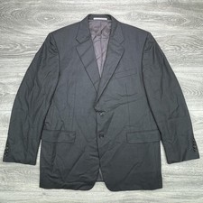 Hickey Freeman Blazer Mens 44R Gray Loro Piana Tasmanian Worsted Wool Sport Coat