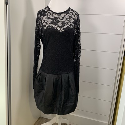 NWT ASOS Black Lace Dress Prom Witchy Whimsygoth Sheer Goth Party