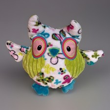 OWL Multi-colored Floral plush 8" by Douglas