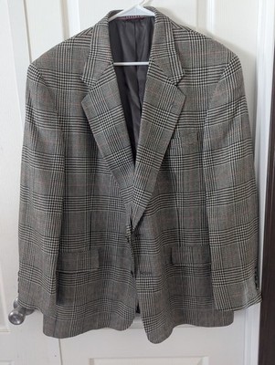 Hart Schaffner & Marx Blazer Sport Coat 44r Made For Lazarus Now Macys Vintage