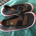 Crocs Duet Busy Day Shoes Kid Pink Navy Slip On Mary Jane 15353 Girls Sz 8 — photo 6