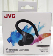 JVC Fitness Series HA-EC75T True Wireless Noise Cancelling Earbuds Black