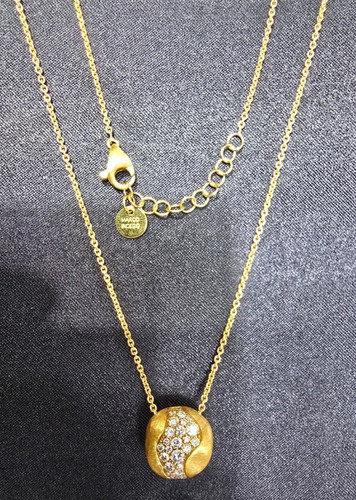 MARCO BICEGO Africa 18kt Yellow Gold Diamond Necklace 18 Inch