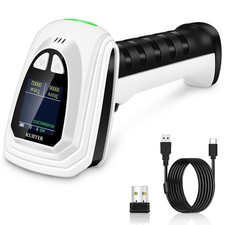 1D QR 2D Barcode Scanner, Bluetooth Wireless Bar Code Reader
