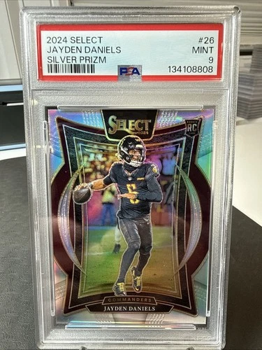 2024 Select Jayden Daniels RC PSA 9 Silver Prizm 🔥🔥🔥💵💵💵