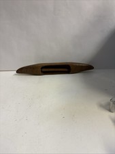 VTG Wooden Loom Shuttle Boat Style Mahogany W...