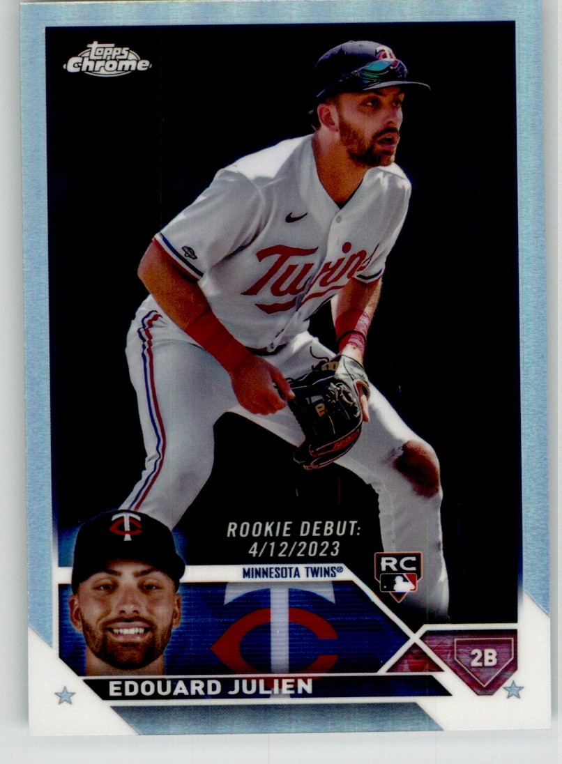 Edouard Julien 2023 Topps Chrome Update Refractor USC141 Minnesota Twins