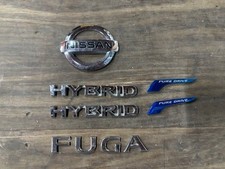 Nissan Fuga HY51 2010 Genuine Emblem Set Black KH3 OEM Parts