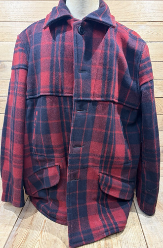 Chippewa, Vintage 40s Chippewa Woolen Mills Buffalo Plaid Hunting Jacket Mens XL? Mackinaw