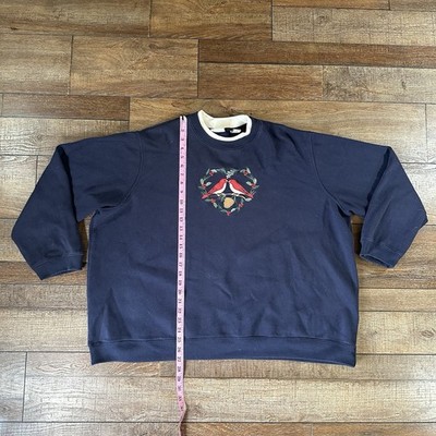 VTG Classic Elements Embroidered Sweatshirt Wmns Size 24/26W Christmas Cardinals