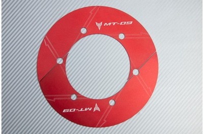 Rote Kronenabdeckungen aus eloxiertem Aluminium für Yamaha MT09 MT-09 RN29 2013-2016