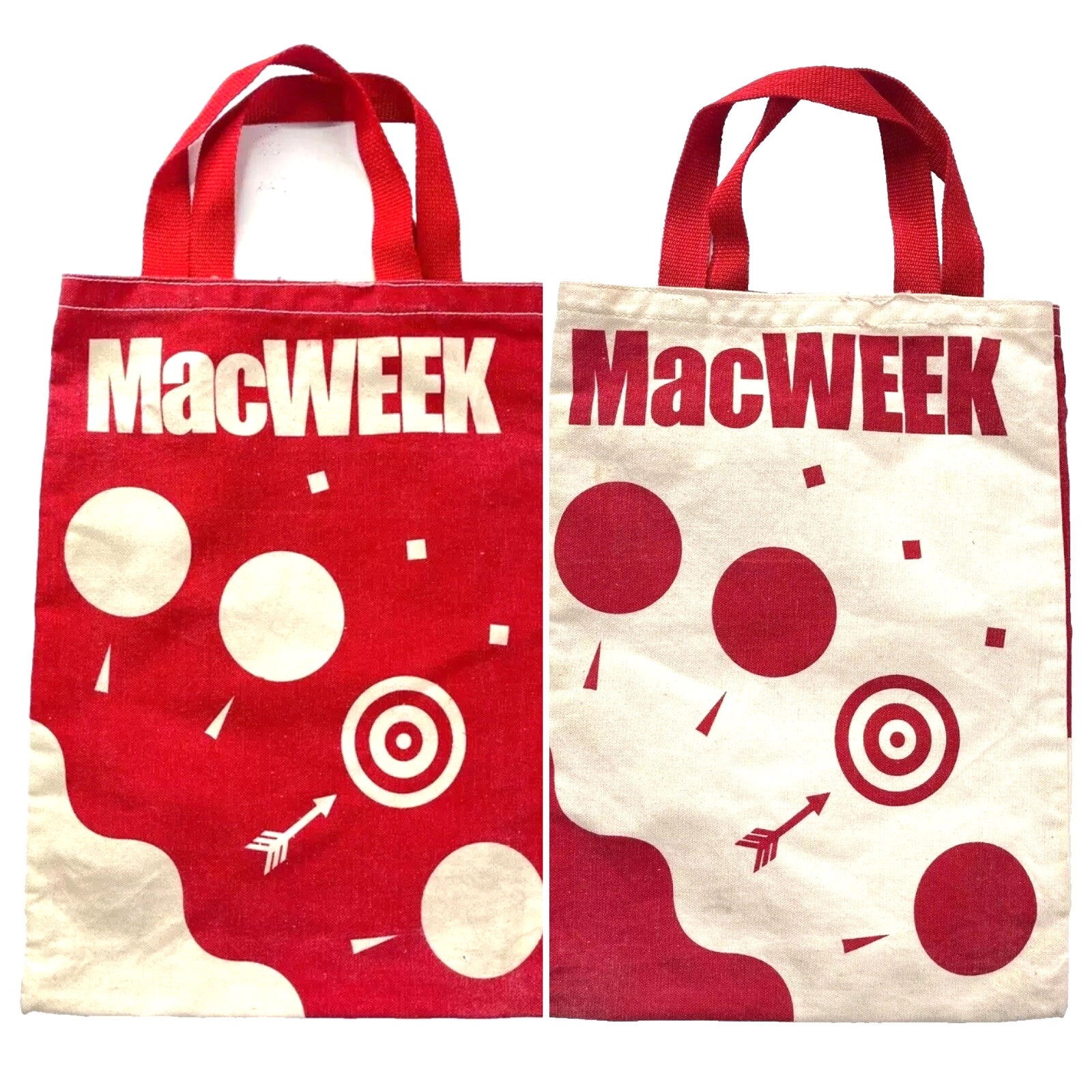 MacWeek Apple Macintosh 1 Vtg Tote Bag Computer Tech Trade Show USA MacWorld Y2K