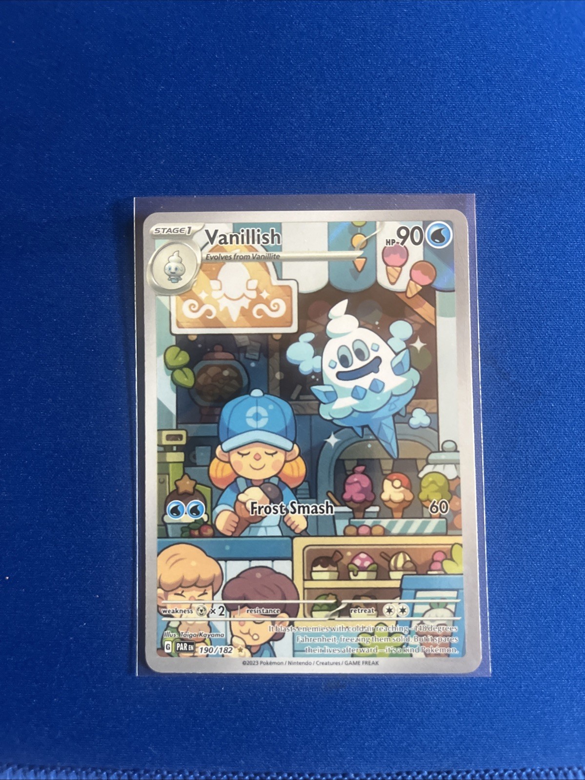 Pokémon TCG Vanillish Paradox Rift 190/182 Holo Illustration Rare Mint Condition