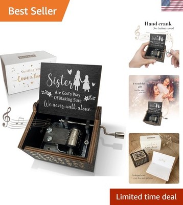 Sister Music Box Gifts from Sister and Friend-You are My Sister Love(black)