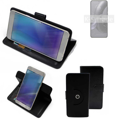 360° Schutzhülle für Motorola Edge 30 Neo Wallet Case Universal schwarz Kunst
