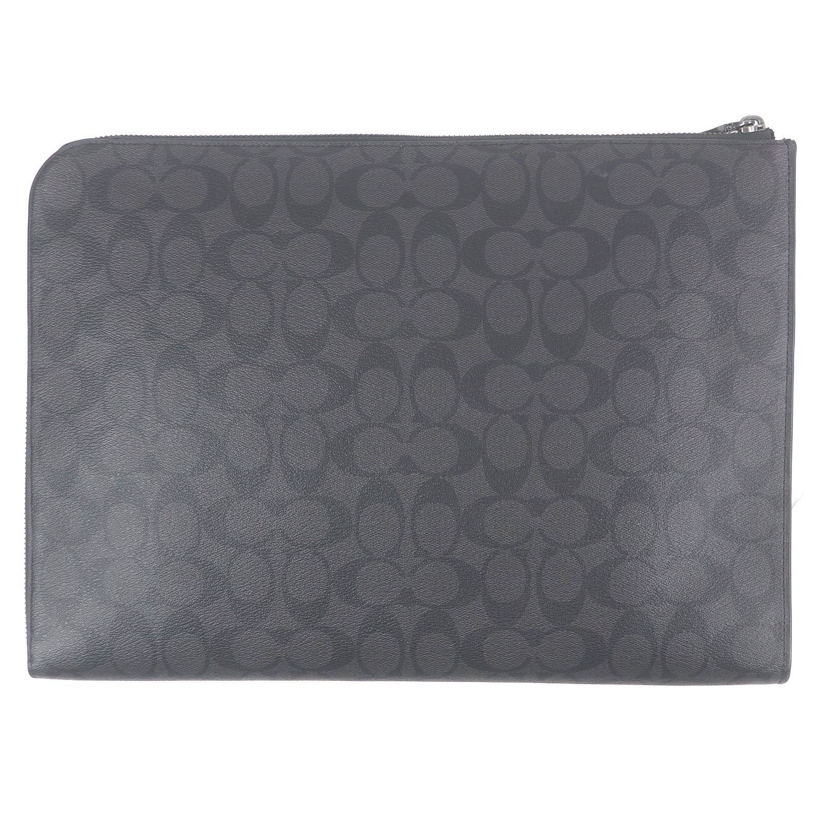 COACH Clutch bag Ethan Portfolio Signature Canvas Logo Silver Metal business bag thumbnail 2