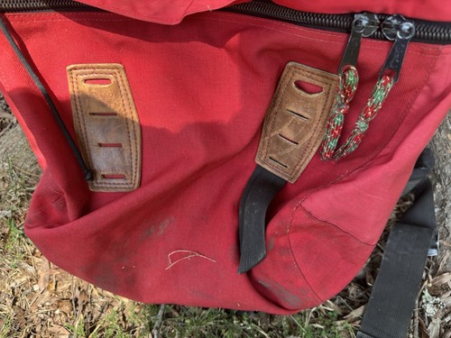 Vtg KELTY Frame Hiking Camp Backpack L Large USA Red 36 Inches Used Free Ship - Picture 4 of 9