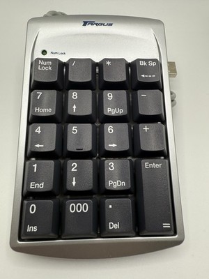 USB Accounting Key Pad Numeric TARGUS Model PAUK10U, Backspace Key, NUM Lock