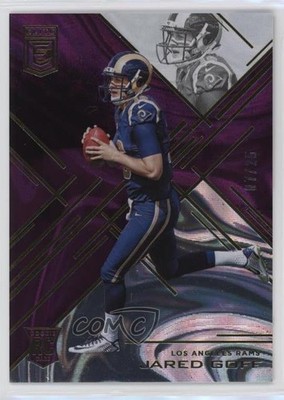2016 Donruss Elite Elite Rookies Purple 7/25 Jared Goff #161 Rookie RC 3c2