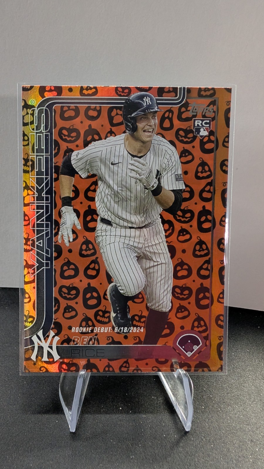 2025 Topps Update - Holiday Jack O'Latern Ben Rice (RC) Rookie Debut, #US25