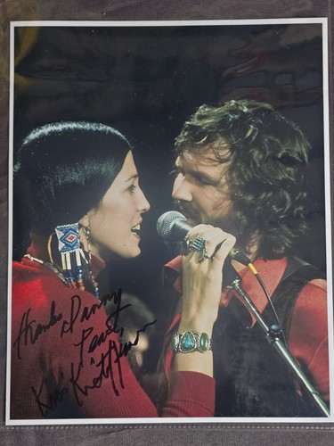 Kris Kristofferson Rita Coolidge Singing SIGNED 8X10 Photo Country Legend Cowboy - Picture 2 of 4