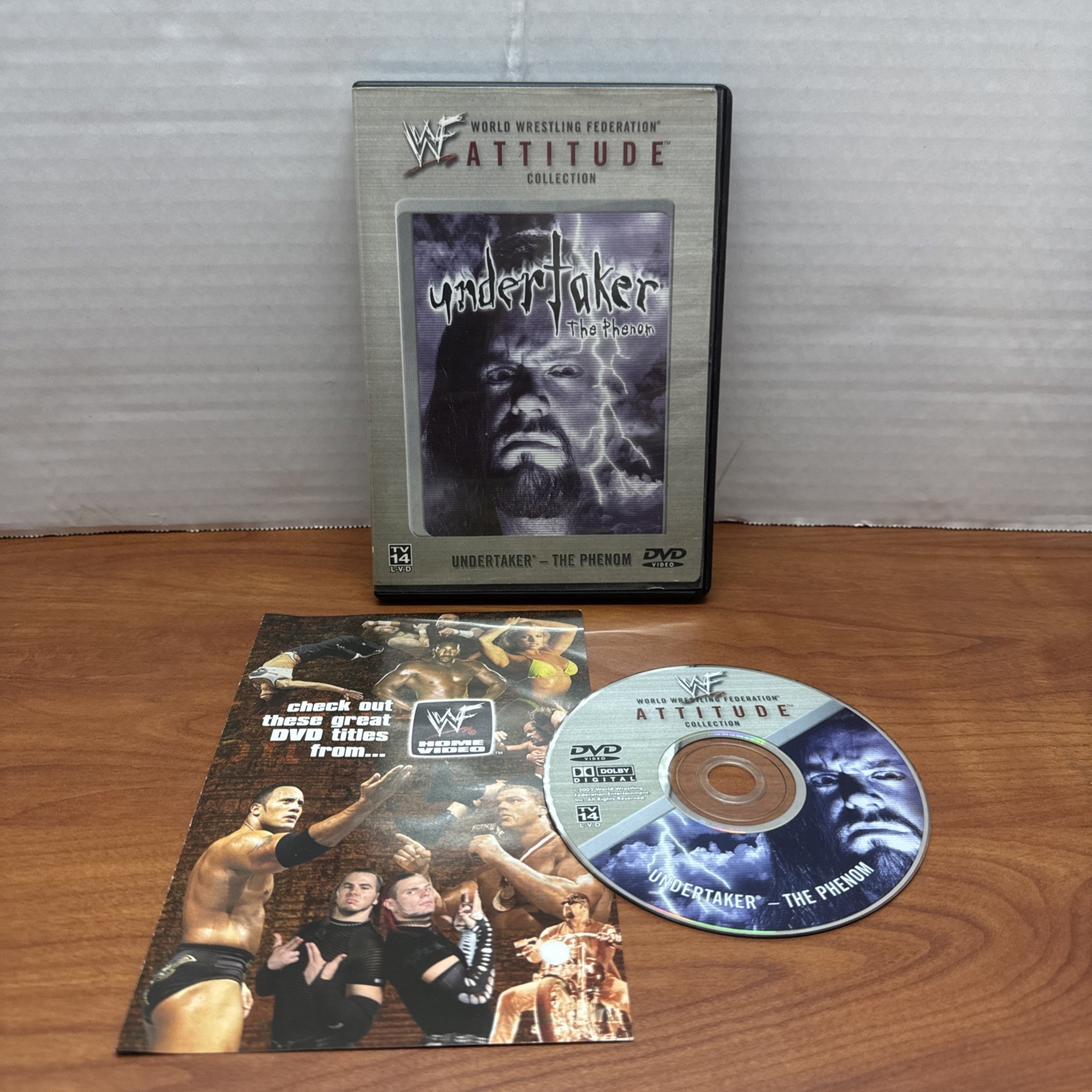 WWF - Undertaker: The Phenom (DVD, 2002) Rare OOP