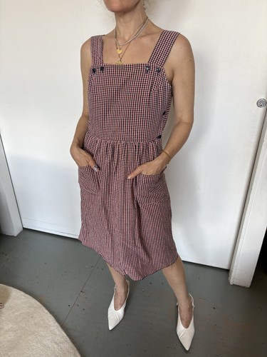 Vintage 90s Cacharel gingham dress / Size S/M