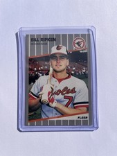1989 Fleer - Billy Ripken #616 FF on Bat Knob Error - Orioles