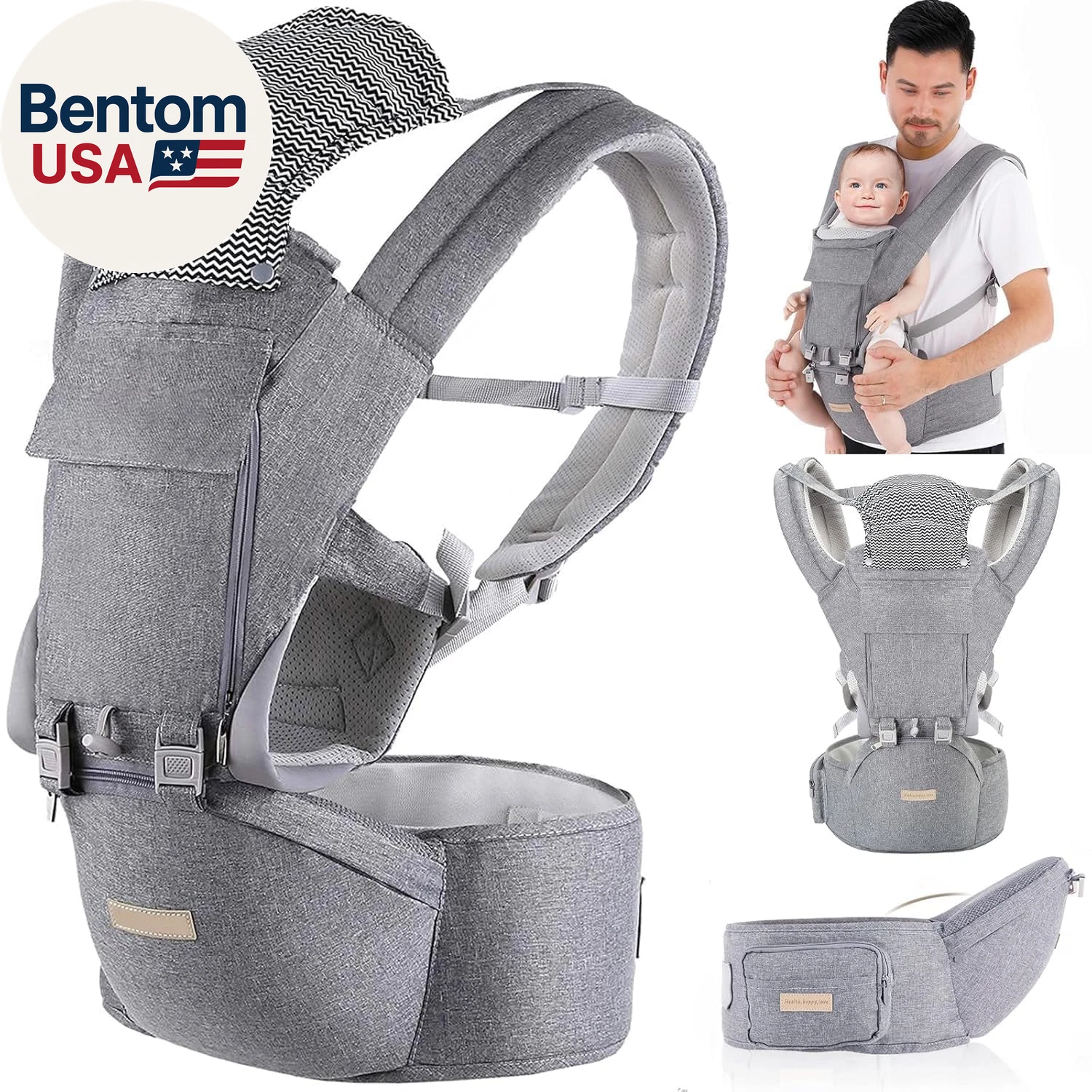 Baby Carrier Newborn to Toddler: 9-In-1 Convertible Carrier Ergonomic Infant Car