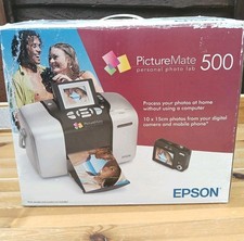 Epson PictureMate 500 Personal Photo Lab Printer BoxedComplete Manuals CD Tested