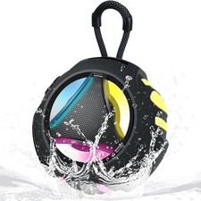 Portable Bluetooth Speaker, IPX7 Waterproof Shower Speaker, Wireless Outdoor ...