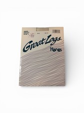 Vintage Great Legs By Hanes Sheer Control Top Pantyhose Pearl White Size CD