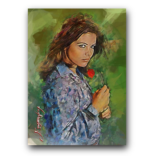 Claudia Rivelli Art Card Limited 5/50 Edward Vela Signed (Celebrities Women)