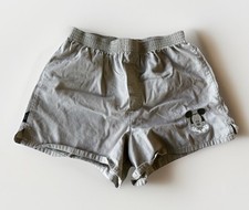 Mickey Unlimited Boys Shorts Small Beige Vintage Jerry Leigh Embroidered Mouse