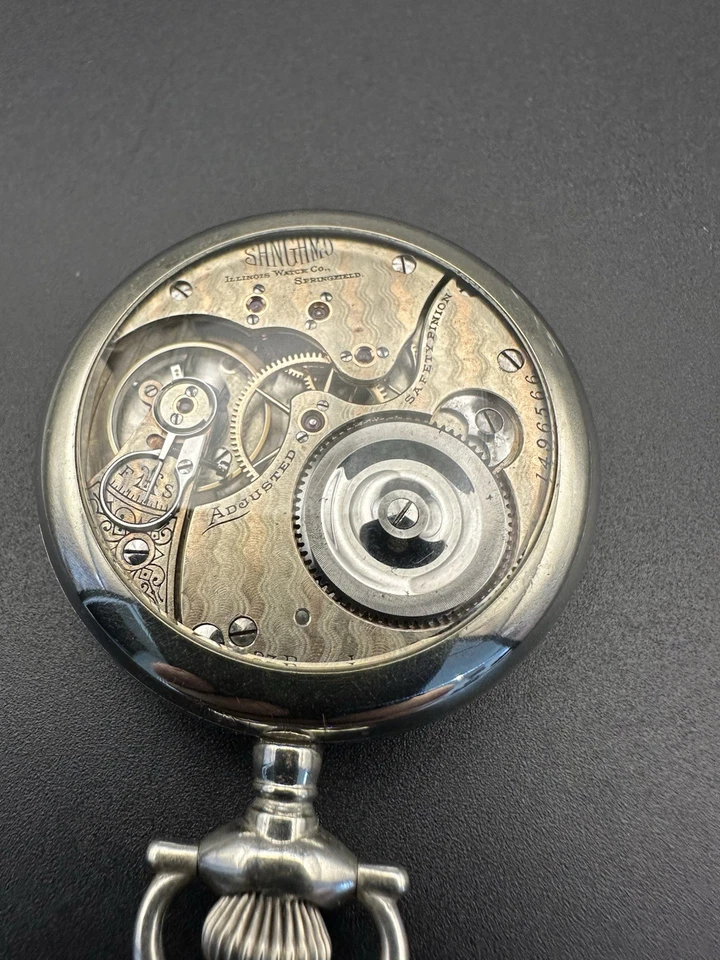  1899 Illinois Sangamo 23j 16s Two Tone With Rare 24hr Dial Serviced - Image 3 of 4