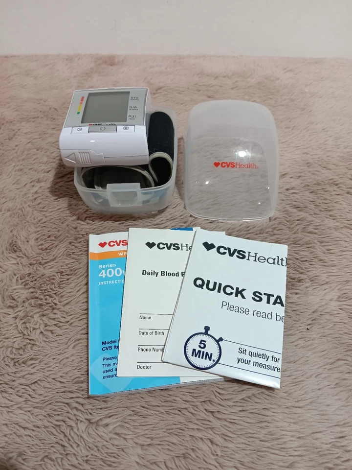 CVS Health 400W Wrist Automatic Blood Pressure Monitor Series BP3MY1-2ECVS - Image 3 of 4