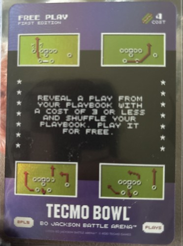 Free Play #BPL5 SSP Bonus Play 2026 Bo Jackson Battle Arena Tecmo Bowl Edition