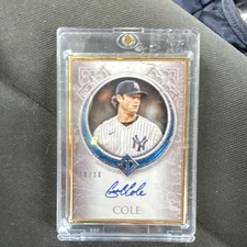 2023 Topps Transcendent Gerrit Cole Blue Autograph #TCA-GC /10 New York Yankees