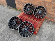 x4 18" E CLASS ALLOY WHEELS BLACK MERCEDES SL63 S CLASS RIMS E63 AMG 5x112 CLA