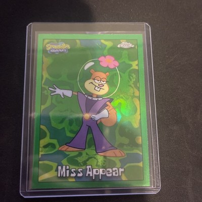 2025 Topps Chrome Spongebob Squarepants #138 Miss Appear Kelp Green Sandy Cheeks