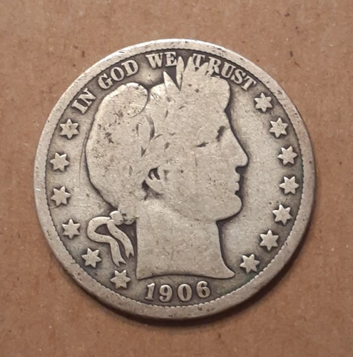 1906 D   BARBER HALF DOLLAR