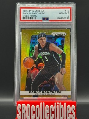 2023 Prizm Deca Paolo Banchero Gold 5/10 PSA 10 Gem! #19