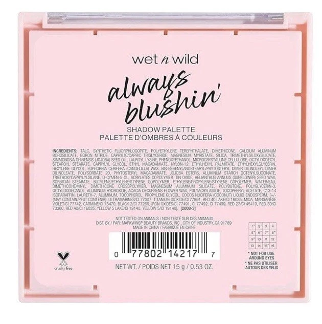 Paleta Wet n Wild Always Blushin' (paquete de 2) Always Blushin' 1114217 Foto 2 de 3