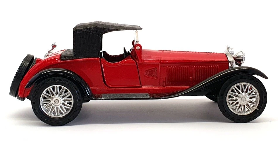 Coche Modelo Polistil 12cm Largo Diecast OC3 - Alfa Romeo 1750 6C - Rojo Foto 3 de 4