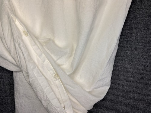 Pottery Barn Belgian Flax Linen Duvet Cover Full / Queen Ivory READ - Picture 4 of 9