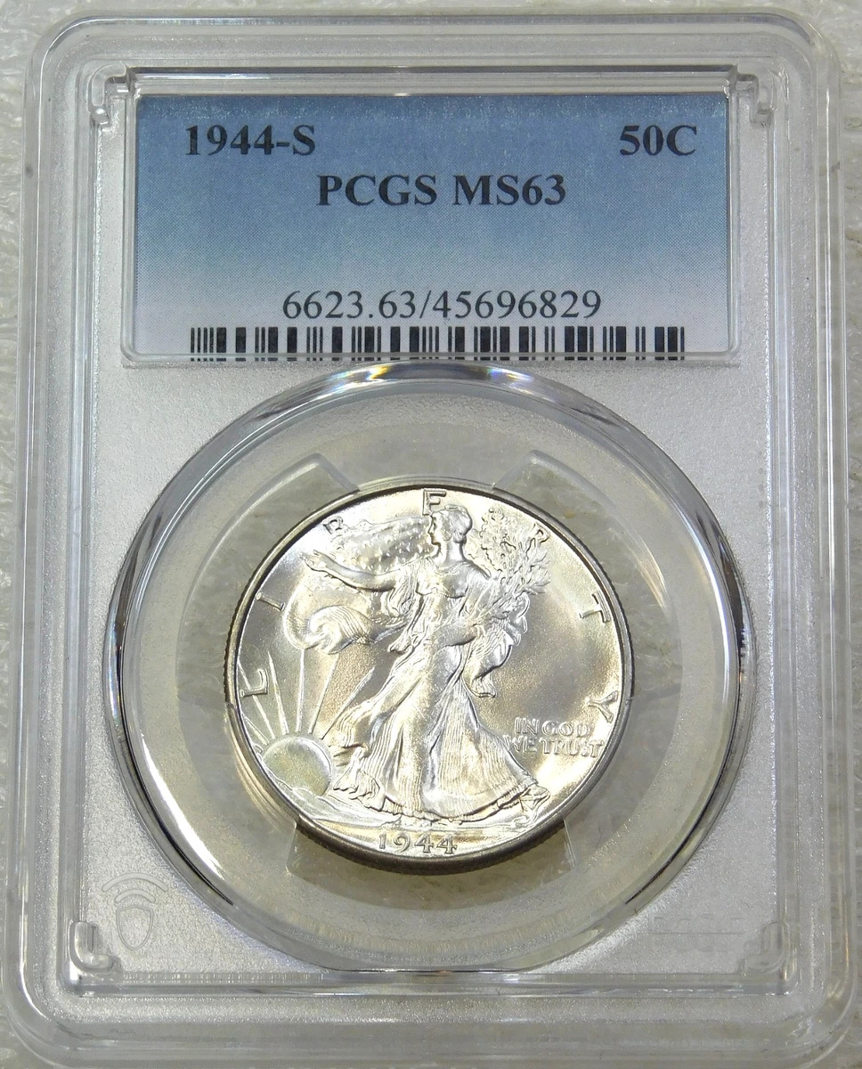 MS 63 Graded 1944 Year Liberty Walking Half Dollars (1916-1947