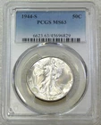 1944-S Walking Liberty Half Dollar PCGS MS63 Frosty White PQ New Holder #C315D