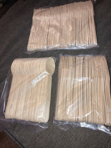 200 Pcs Bamboo Cutlery Set | Reusable Fork Knife Spoon | Travel & Camping Set - Picture 4 of 7