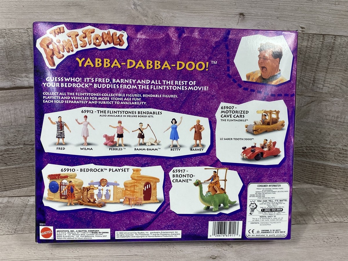 VTG 1993 Mattel The Flintstones Bendable Action Figure Sets - New