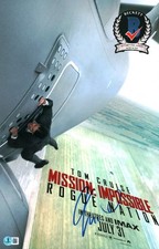 CHRIS MCQUARRIE SIGNED MISSION IMPOSSIBLE ROGUE NATION 11X17 PHOTO COA CHRIS MCQUARRIE SIGNED MISSION IMPOSSIBLE ROGUE NATION 11X17 PHOTO COA